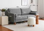 Atelier Del Sofa Nordi Sofá de 3 Plazas de Madera - Gris